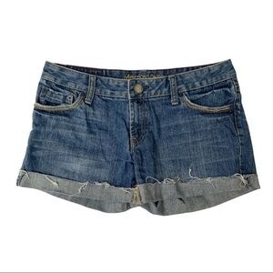 AMERICAN EAGLE Cuffed denim shorts 6
